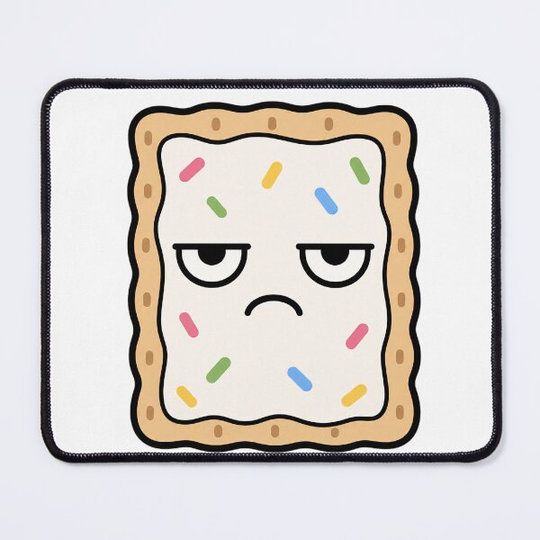 Item preview, Grumpy Toaster Pastry – Funny Unimpressed Breakfast Character designed and sold by Bitchy Little Things.