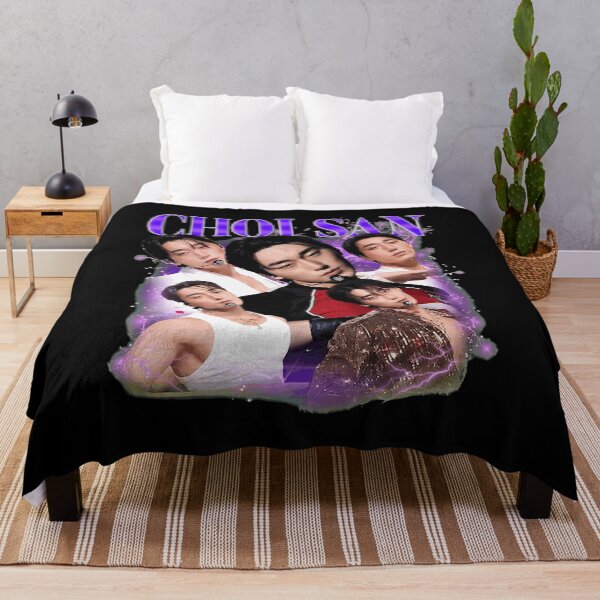 Item preview, Ídolo K-Pop Choi San Collage Retro Vintage designed and sold by TannerH1937209.