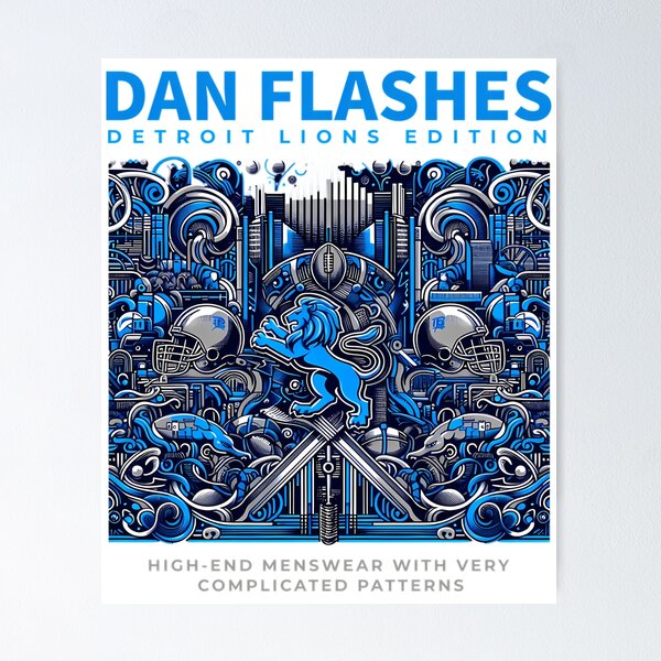 Item preview, Dan Flashes Detroit Lions Edition designed and sold by rachid-taib195.