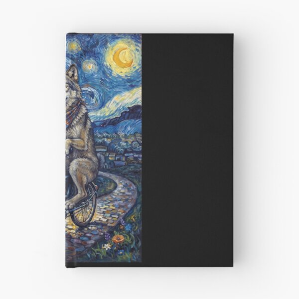 Item preview, Wolf Biking Bike Starry Night Van Gogh Art Animal Lover designed and sold by dian-rody-crest.