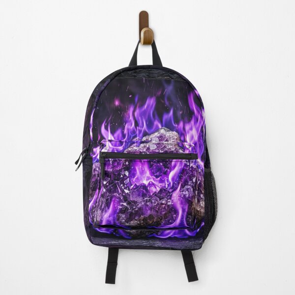 Item preview, Amethyst Crystal Burning with Violet Flames designed and sold by Solomon-Ent-144.