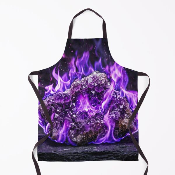 Item preview, Amethyst Crystal Burning with Violet Flames designed and sold by Solomon-Ent-144.