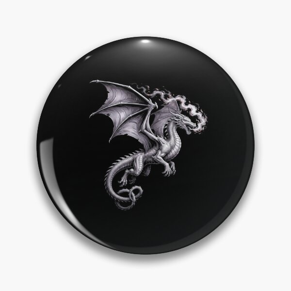 Item preview, Silver Dragon Dark Fantasy Gothic Creature Design designed and sold by Ostericaimusa.