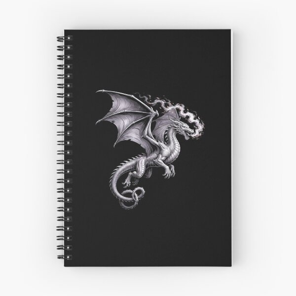 Item preview, Silver Dragon Dark Fantasy Gothic Creature Design designed and sold by Ostericaimusa.