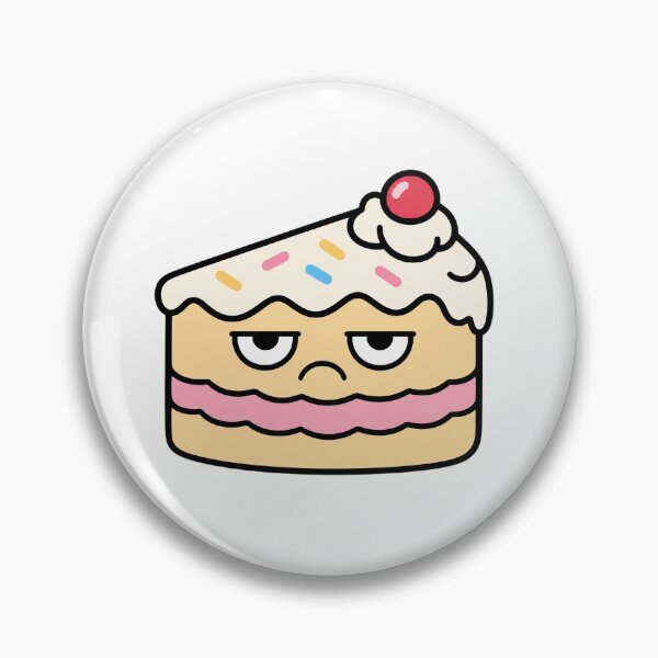 Artikelvorschau, Grumpy Cake Slice – Funny Unimpressed Dessert Character entworfen und verkauft von Bitchy Little Things.