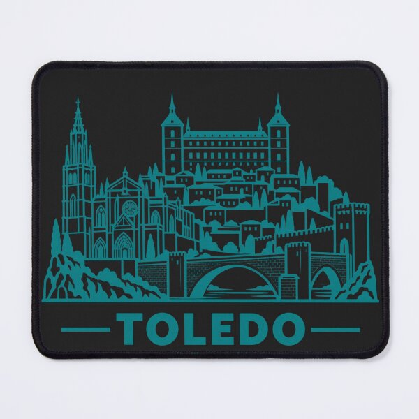 Item preview, Toledo Spain Line Art Landmark Poster designed and sold by CMYKStudio.