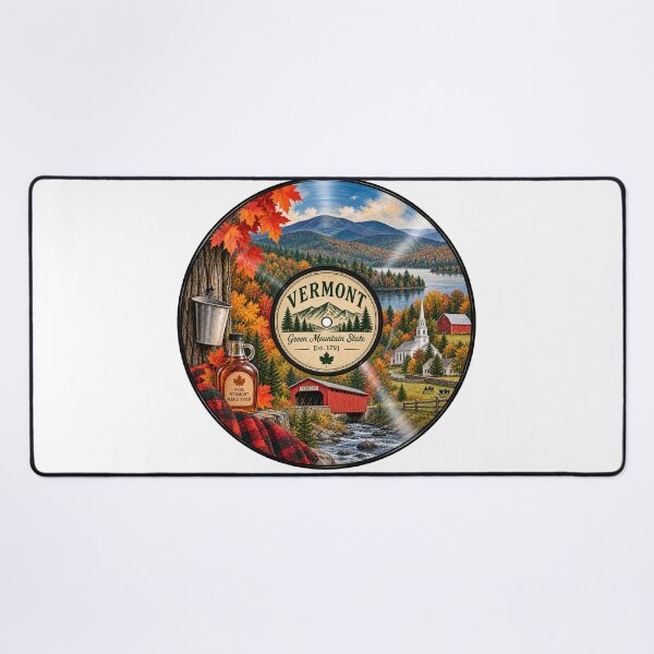 Item preview, Vermont Vinyl Record designed and sold by Whimspired By Paxx.