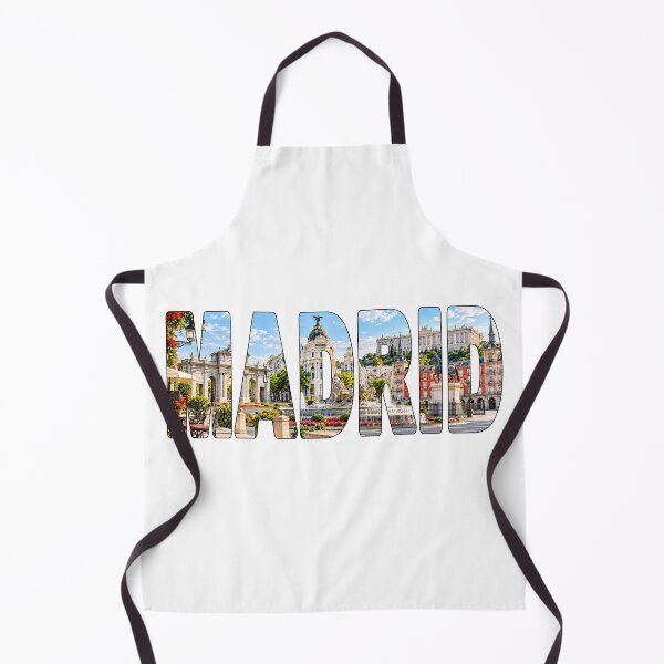 Aperçu de l'œuvre MADRID - Espagne T-shirt souvenir touristique autocollant Sites et monuments créée et vendue par Adam Gormley.