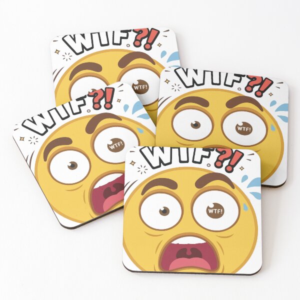 Item preview, Surprised WTF Emoji designed and sold by Innovartxt.