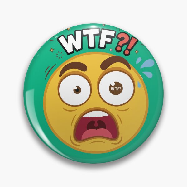Item preview, Surprised WTF Emoji designed and sold by Innovartxt.
