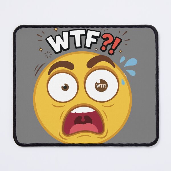 Item preview, Surprised WTF Emoji designed and sold by Innovartxt.