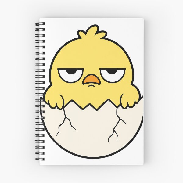 Item preview, Grumpy Hatching Chick – Funny Unimpressed Easter Character designed and sold by Bitchy Little Things.