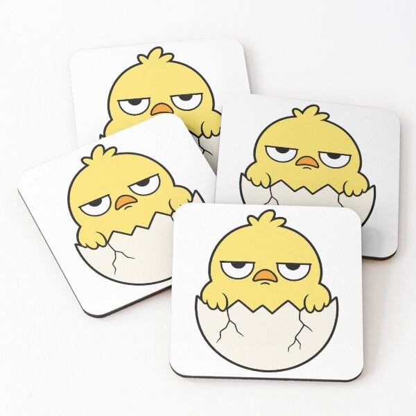 Item preview, Grumpy Hatching Chick – Funny Unimpressed Easter Character designed and sold by Bitchy Little Things.