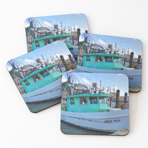 Item preview, Fishing Boat Docked at Harbor designed and sold by Savannah Gibbs.