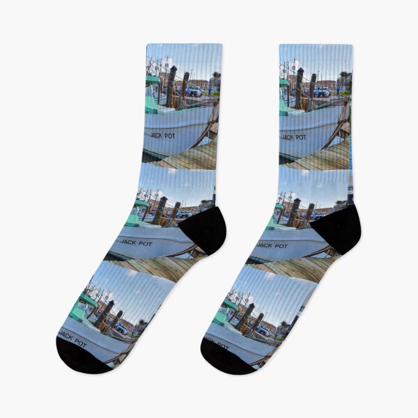 Item preview, Fishing Boat Docked at Harbor designed and sold by Savannah Gibbs.