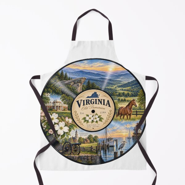 Item preview, Virginia Vinyl Record designed and sold by Whimspired By Paxx.