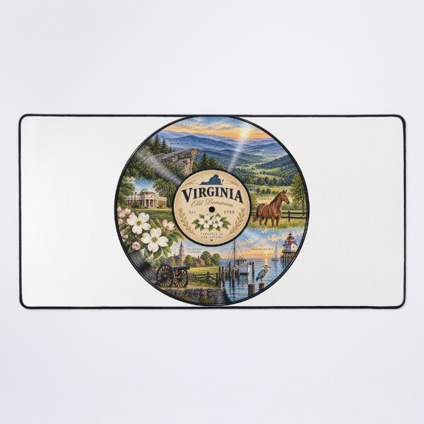 Item preview, Virginia Vinyl Record designed and sold by Whimspired By Paxx.