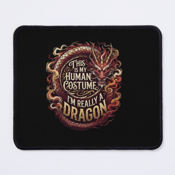 Item preview, This Is My Human Costume I'm Really a Dragon Funny Quote designed and sold by Ostericaimusa.