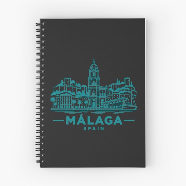 Item preview, Malaga Spain Line Art Skyline Poster designed and sold by CMYKStudio.