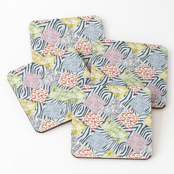 Item preview, Multicolored patchwork patches rustic designed and sold by fuzzyfox.