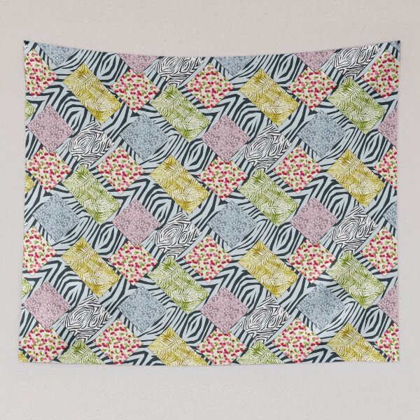 Item preview, Multicolored patchwork patches rustic designed and sold by fuzzyfox.