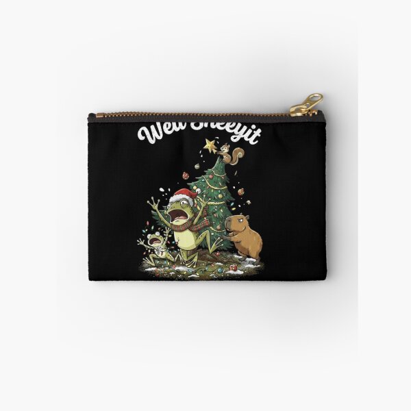 Item preview, Well Sheeyit Funny Frog Christmas Tree Holiday Scene designed and sold by MiALopezArt.