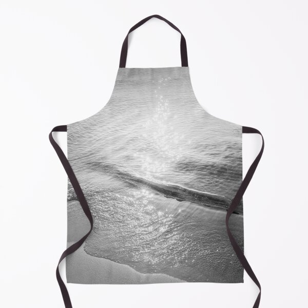 Item preview, Lake Michigan beach waves black and white designed and sold by TerraMediaLLC.