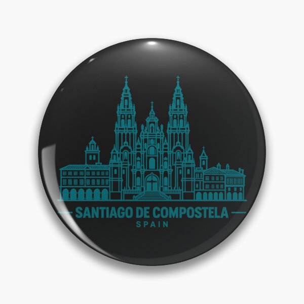 Item preview, Santiago de Compostela Spain Line Art Cathedral Poster designed and sold by CMYKStudio.