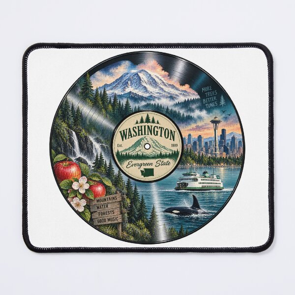 Item preview, Washington Vinyl Record designed and sold by Whimspired By Paxx.