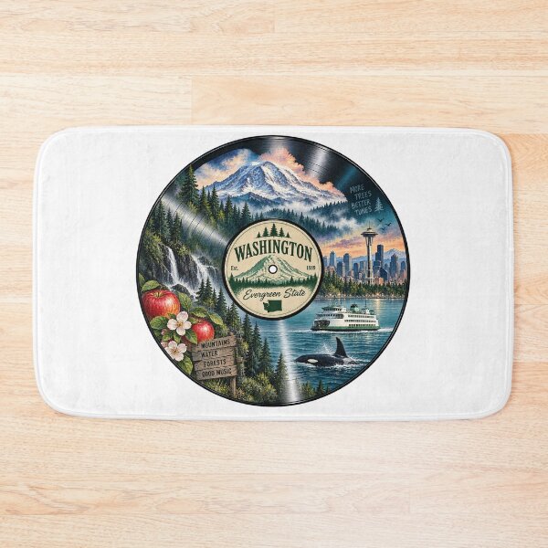 Item preview, Washington Vinyl Record designed and sold by Whimspired By Paxx.