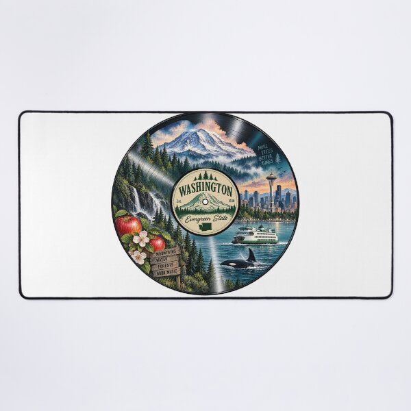 Item preview, Washington Vinyl Record designed and sold by Whimspired By Paxx.