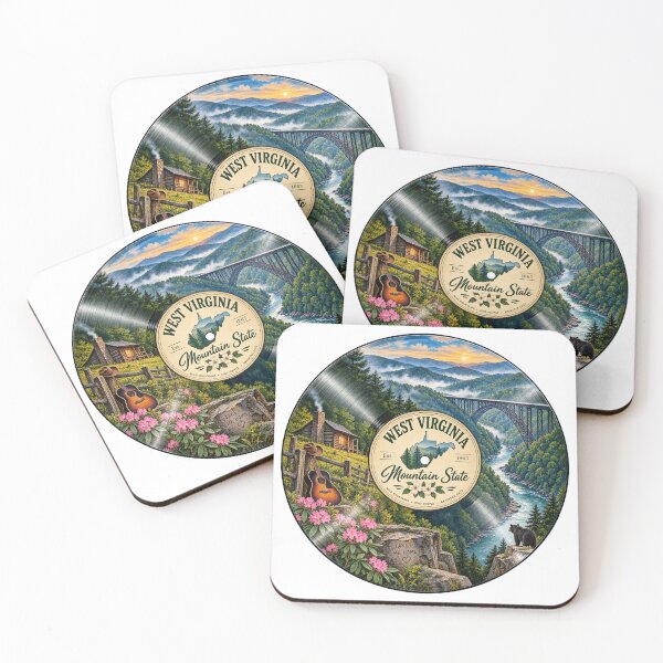 Item preview, West Virginia Vinyl Record designed and sold by Whimspired By Paxx.
