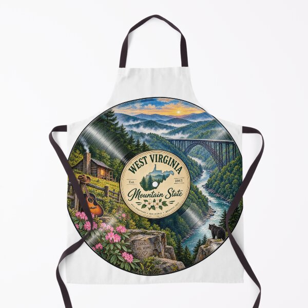 Item preview, West Virginia Vinyl Record designed and sold by Whimspired By Paxx.