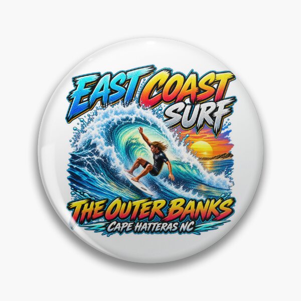 Item preview, East Coast Surf - The Outer Banks - Cape Hatteras, NC -  Retro Colors designed and sold by JBDesigns21.