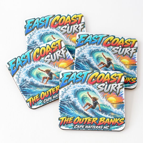 Item preview, East Coast Surf - The Outer Banks - Cape Hatteras, NC -  Retro Colors designed and sold by JBDesigns21.