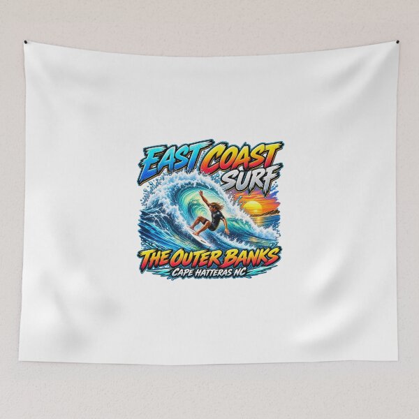 Item preview, East Coast Surf - The Outer Banks - Cape Hatteras, NC -  Retro Colors designed and sold by JBDesigns21.