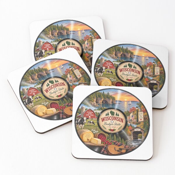 Item preview, Wisconsin Vinyl Record designed and sold by Whimspired By Paxx.