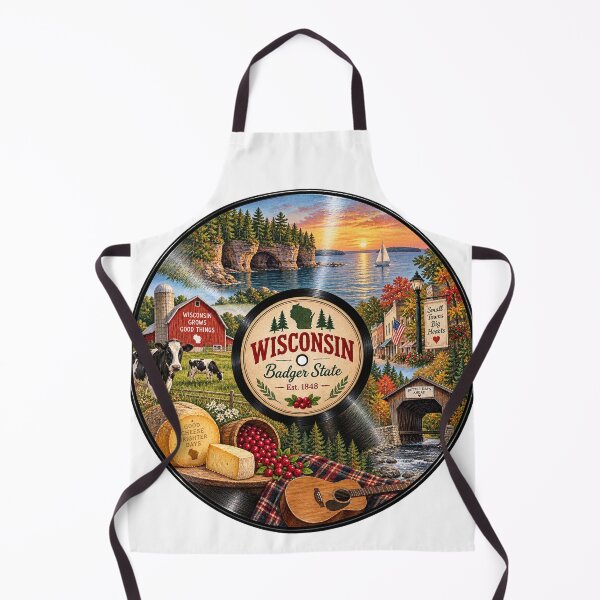 Item preview, Wisconsin Vinyl Record designed and sold by Whimspired By Paxx.