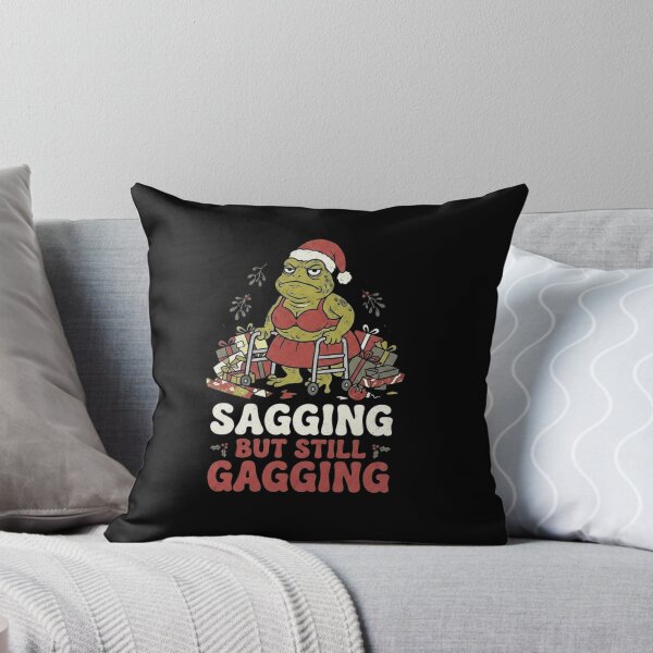 Item preview, Sagging but Still Gagging Funny Aging Frog Christmas designed and sold by MiALopezArt.