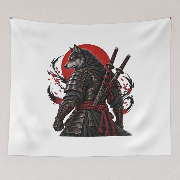 Item preview, Ronin Wolf Under Blood Moon designed and sold by Dresut.