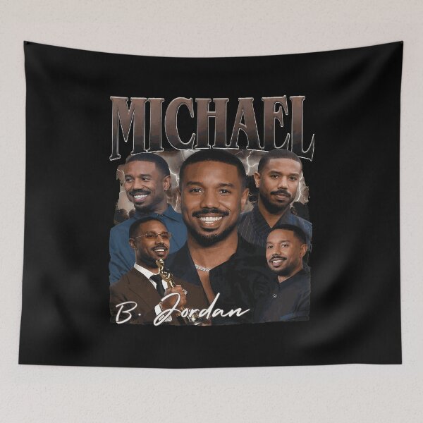 Item preview, Michael B Jordan Vintage Retro Actor Collage  designed and sold by Michelle186757.