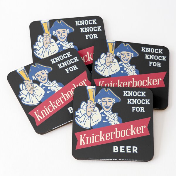 Item preview, Knickerbocker Beer Vintage Colonial Man NY Retro Drinkware Art designed and sold by SauMcClure.
