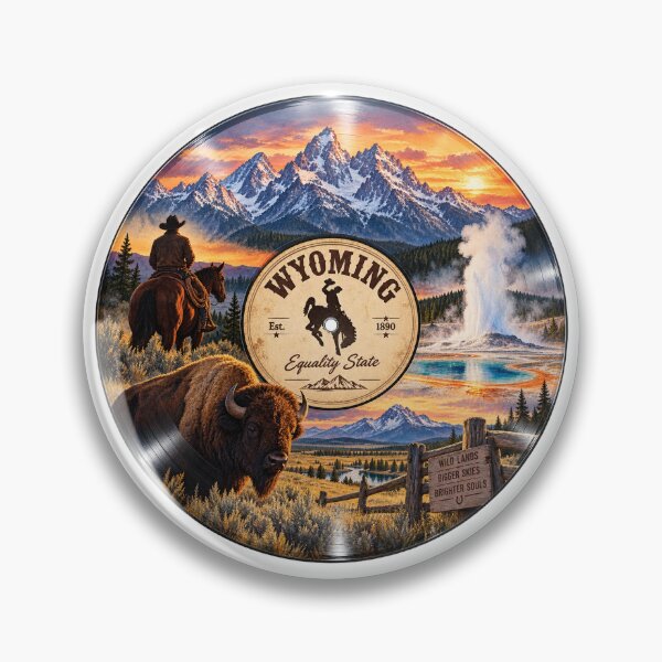Item preview, Wyoming Vinyl Record designed and sold by Whimspired By Paxx.