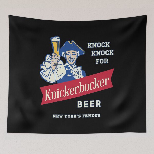 Item preview, Knickerbocker Beer Vintage Colonial Man NY Retro Drinkware Art designed and sold by SauMcClure.