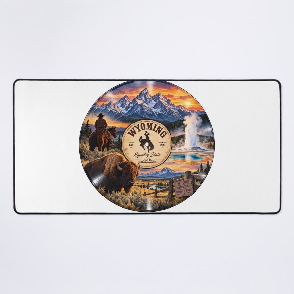 Item preview, Wyoming Vinyl Record designed and sold by Whimspired By Paxx.