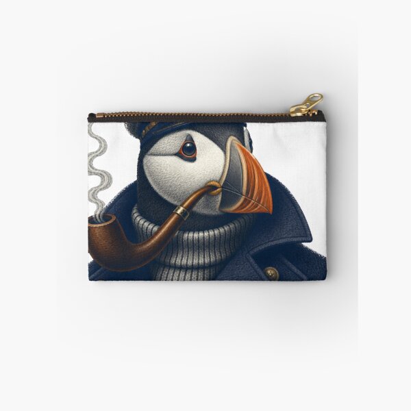 Item preview, captain puffin with pipe + peacoat designed and sold by PhiloDoh.