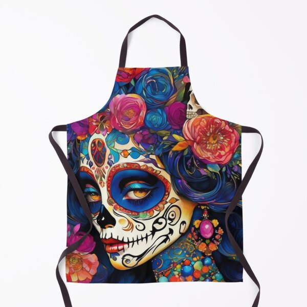 Item preview, Colorful Sugar Skull Lady designed and sold by TheDarkWardrobe.