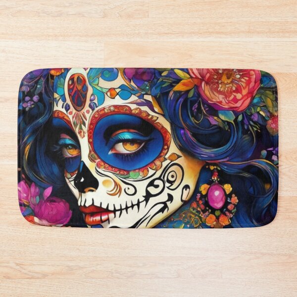 Item preview, Colorful Sugar Skull Lady designed and sold by TheDarkWardrobe.