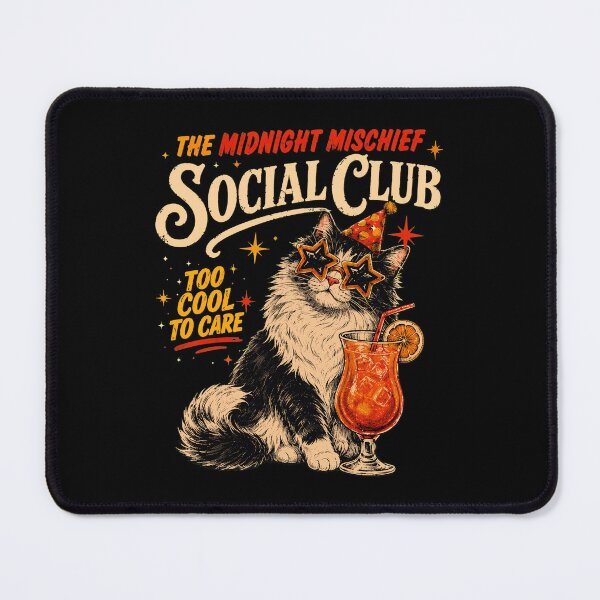 Item preview, Midnight Mischief Social Club Cat Cocktail Party designed and sold by JustinT3464764.