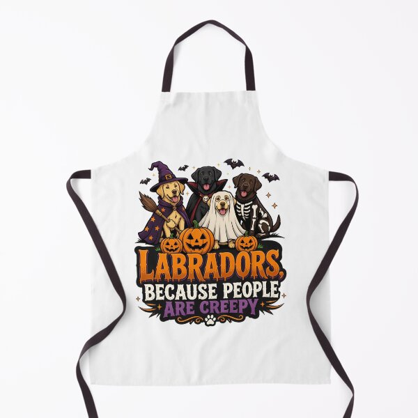 Item preview, Labradors Halloween Because People Are Creepy Dog Art designed and sold by OlyvieArt.